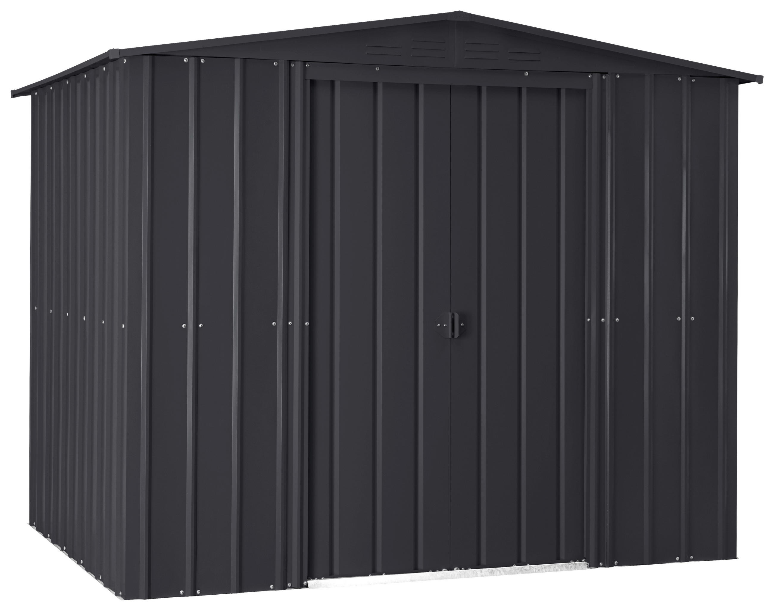 GERÄTEHAUS 245/198/185 cm  - Anthrazit, Basics, Metall (245/198/185cm)