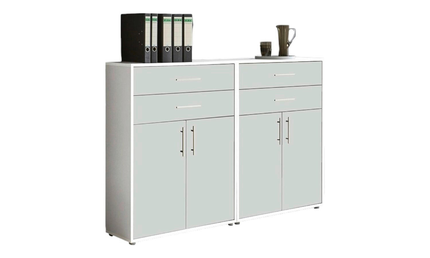AKTENSCHRANK Weiß  - Weiß, MODERN, Holzwerkstoff (168,8/113,6/33cm) - MID.YOU