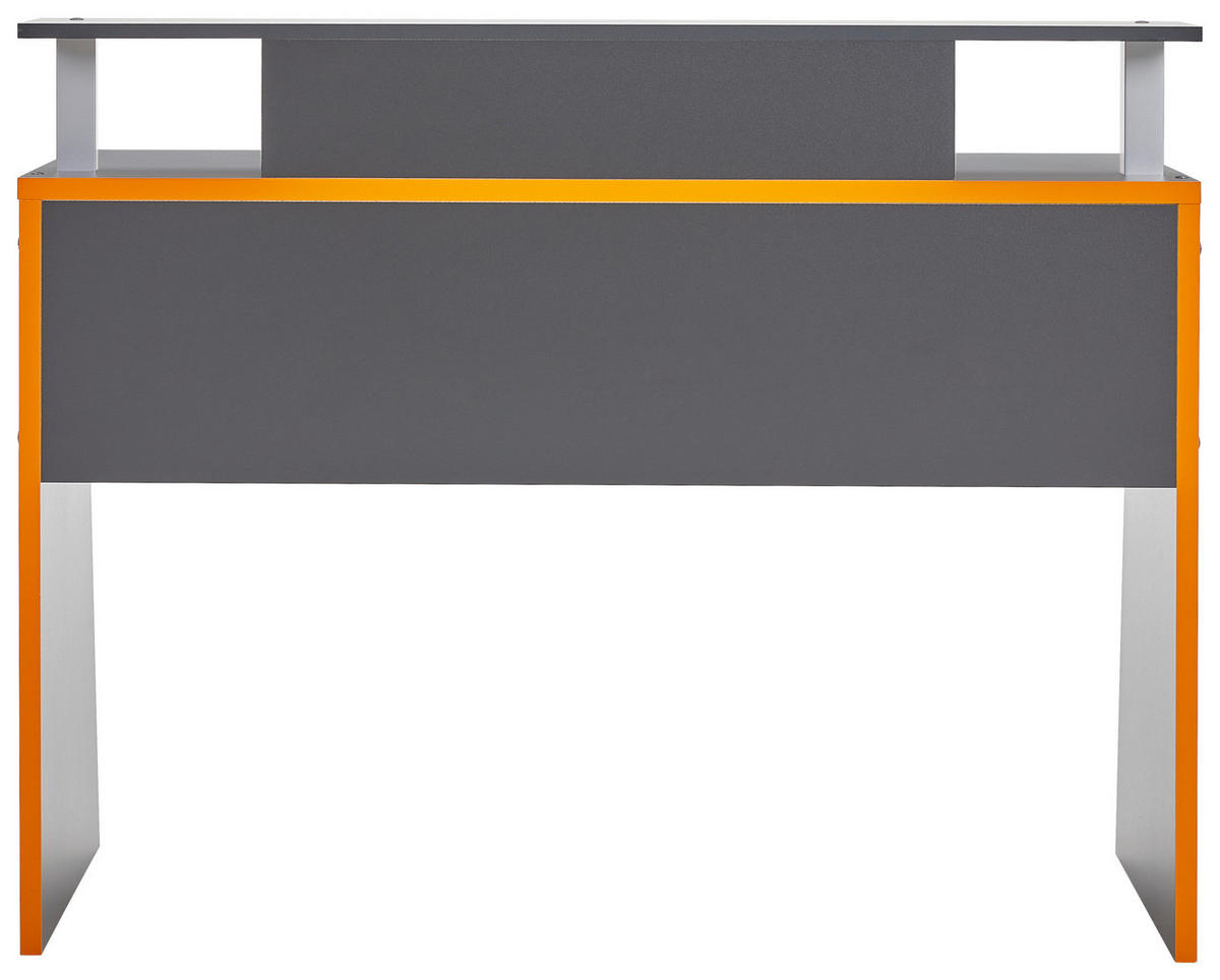 GAMINGTISCH 93/50/117 cm  in Anthrazit, Orange  - Anthrazit/Orange, MODERN, Holzwerkstoff (93/50/117cm) - Livetastic