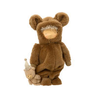 KARÁCSONYI FIGURA - barna, Basics, műanyag (23/40/15cm)