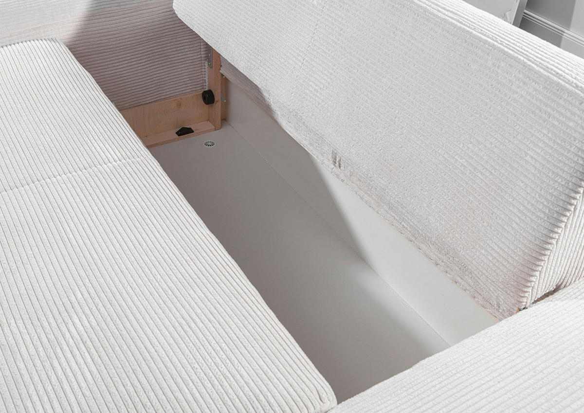 BÄDDSOFFA i manchester mörkgrå  - mörkgrå/kromfärg, Design, textil/plast (176/81/98cm) - MID.YOU