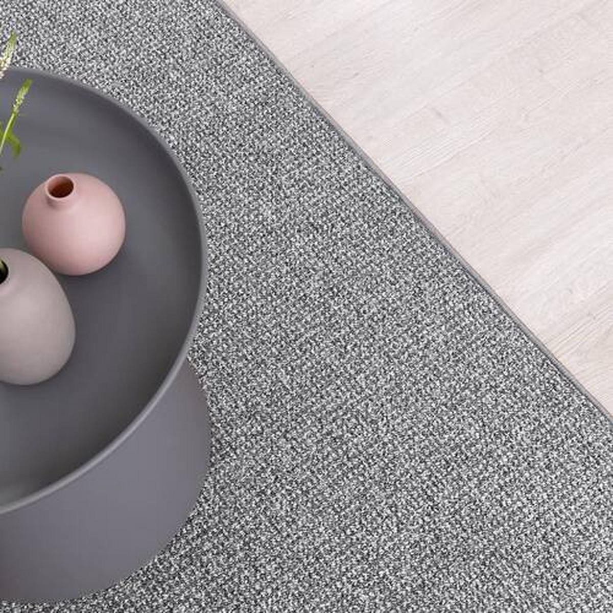 LÄUFER 80/250 cm Carlton Grau  - Grau, Basics, Textil (80/250cm)