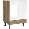HERDUMBAUSCHRANK 60/87/56 cm  in Eiche dunkel  - Eiche dunkel, MODERN, Holzwerkstoff (60/87/56cm) - Nobilia