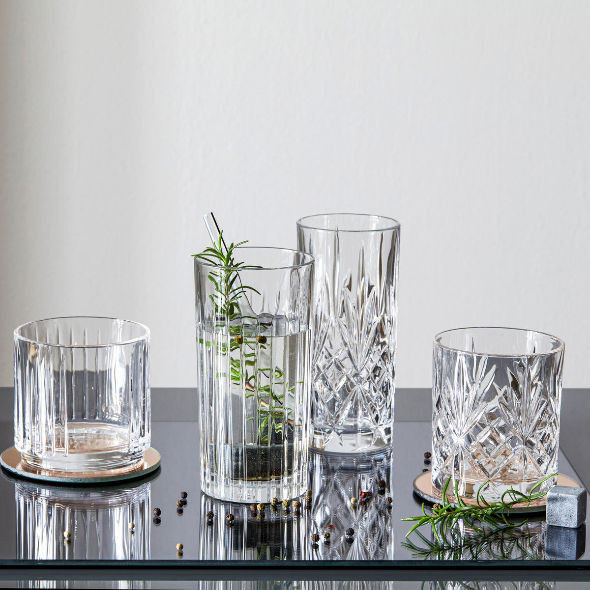 POHÁR NA WHISKY - číra, Design, sklo (300ml) - Bohemia