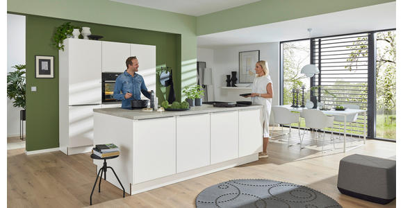 EINBAUKÜCHE - Weiß, Design, Holzwerkstoff - Dieter Knoll