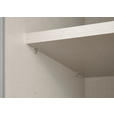SCHWEBETÜRENSCHRANK 280/222/68 cm 3-türig Weiß, Weiß Hochglanz  - Weiß Hochglanz/Alufarben, MODERN, Holzwerkstoff/Metall (280/222/68cm) - Moderano