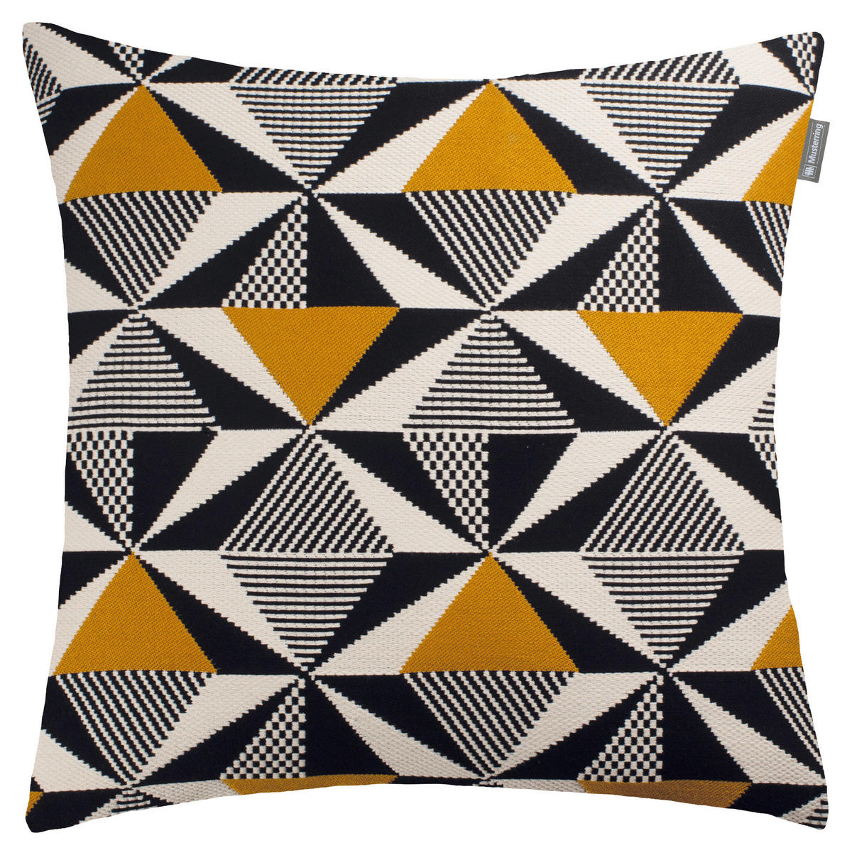KISSENHÜLLE MR-PRISM 45/45 cm  - Gelb/Schwarz, Basics, Textil (45/45cm) - Musterring
