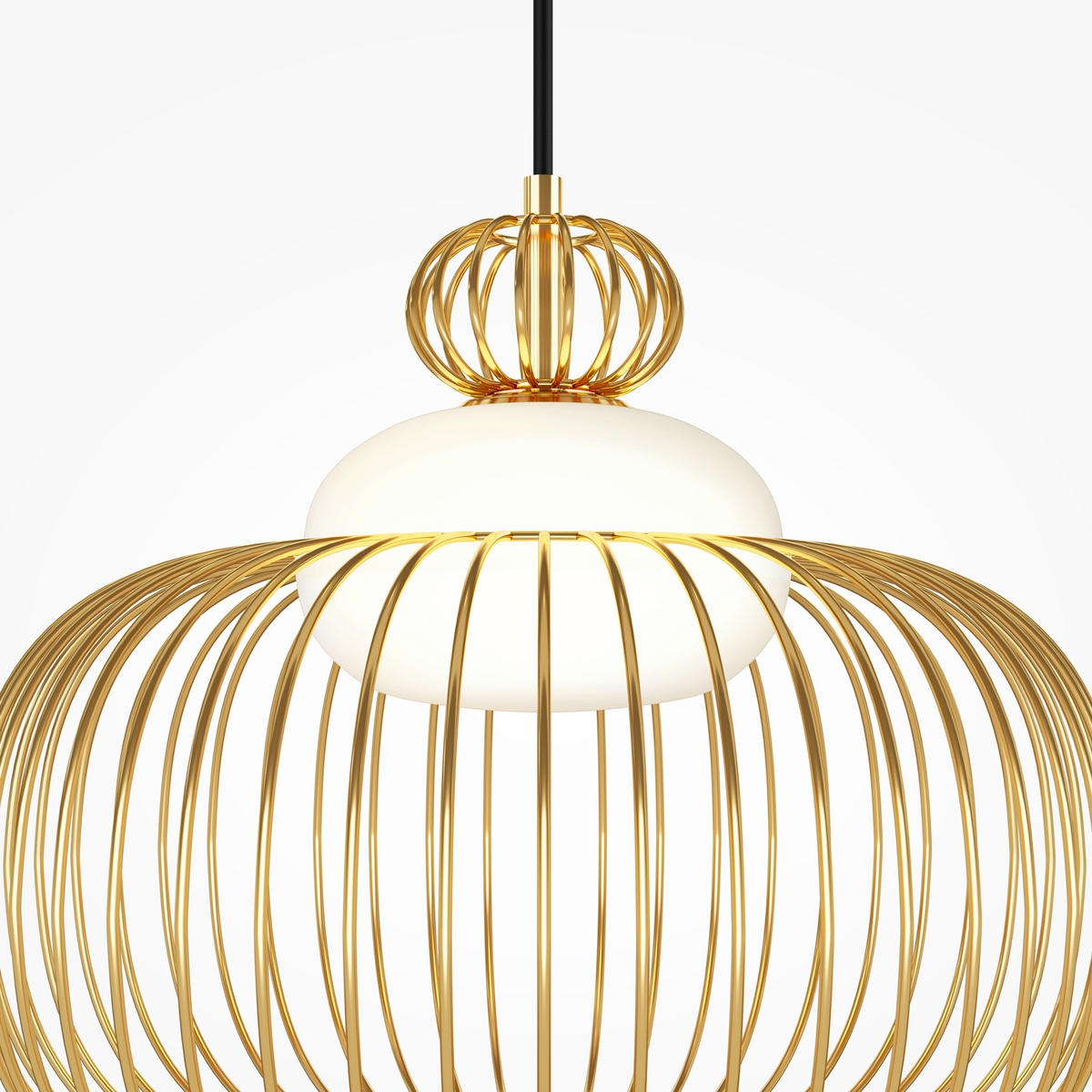 PENDELLAMPA Levitation 34.5/333 cm  - mässingsfärgad, Design, metall (34.5/333cm) - MAYTONI