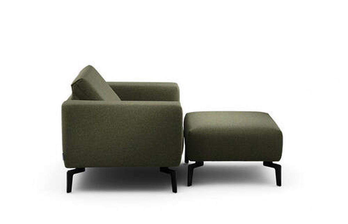 SESSELSET Chenille    - Waldgrün/Schwarz, Design, Textil/Metall (110/85/86-94cm) - SENSOO