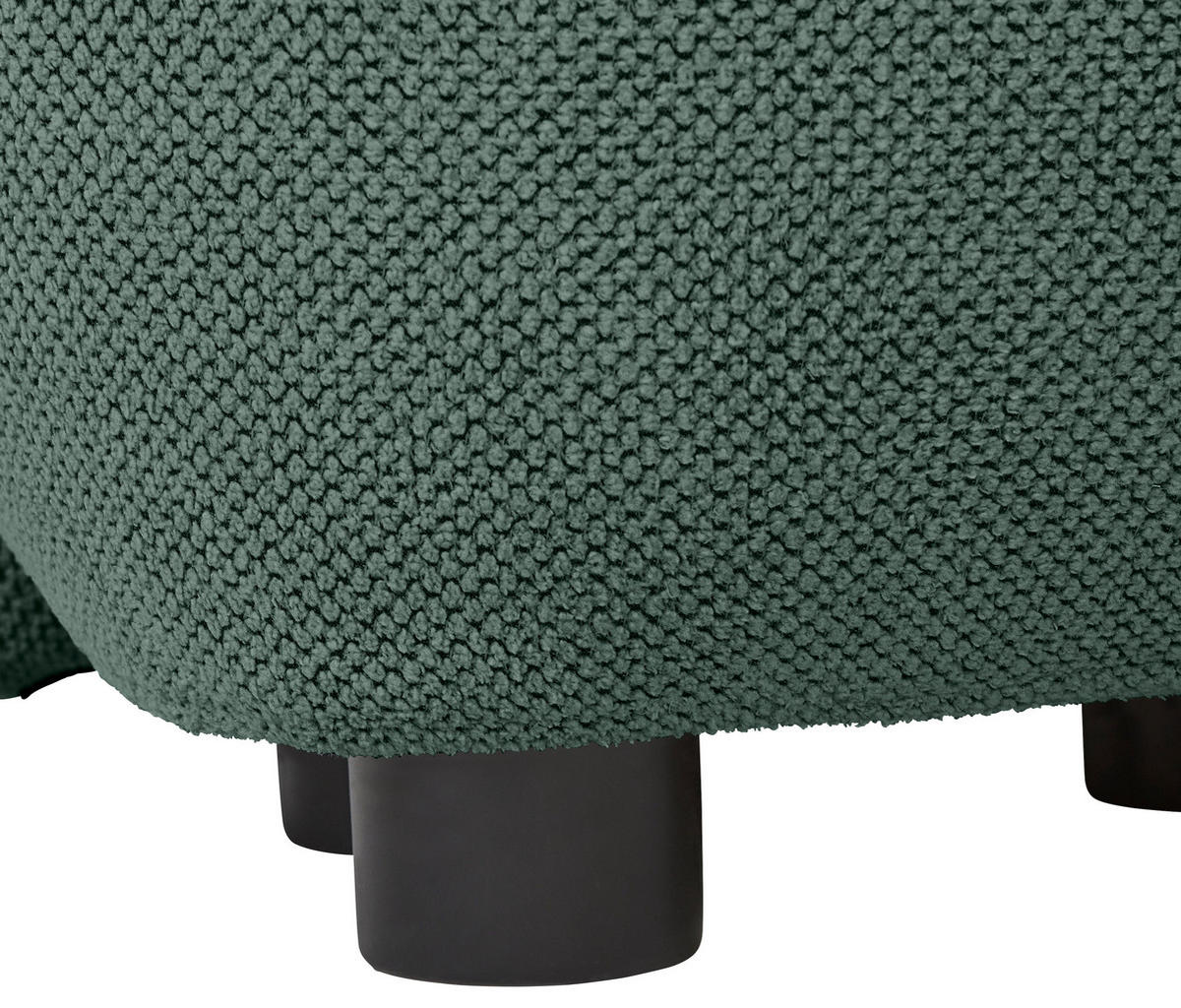 ECKSOFA in Webstoff Grün  - Schwarz/Grün, Modern, Kunststoff/Textil (265/175cm) - MID.YOU