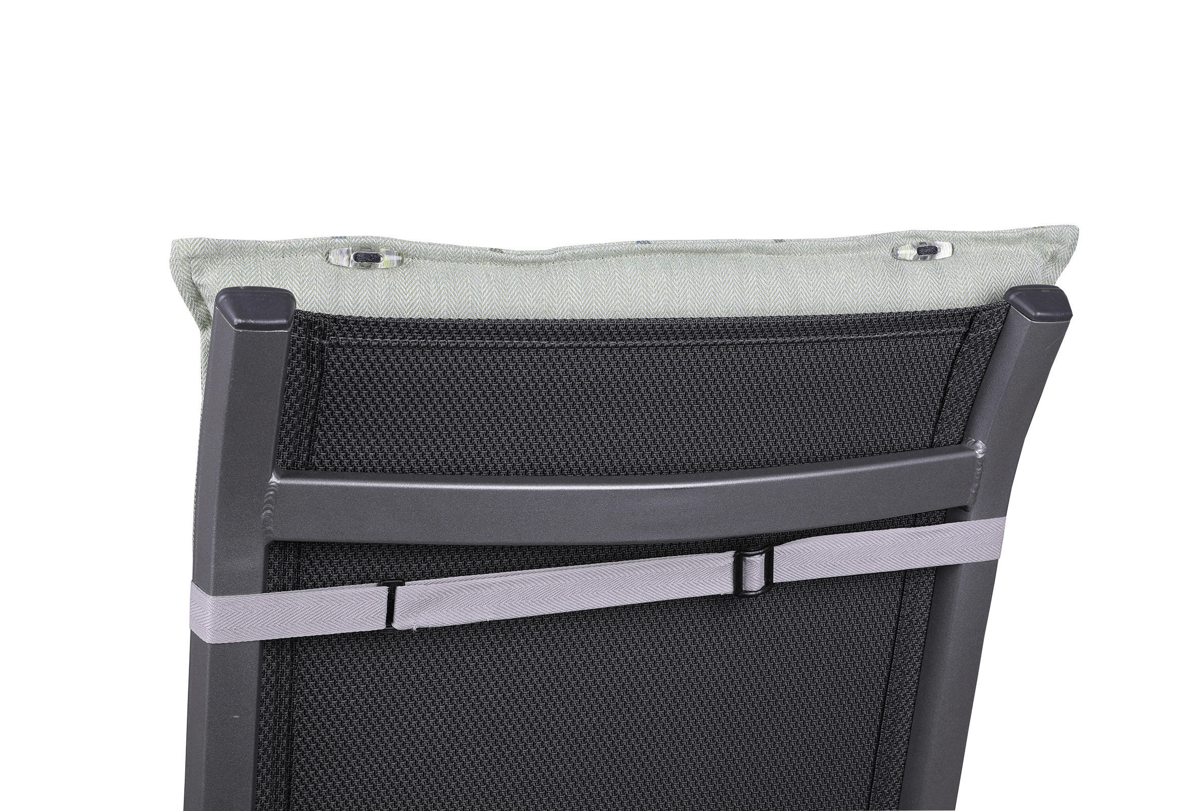 SESSEL-/WENDEAUFLAGE Streifen  - Salbeigrün, Basics, Textil (50/7/108cm)