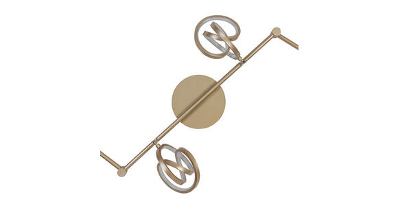 DECKENLEUCHTE 180/14/23,2 cm  - Weiß/Cappuccino, Trend, Kunststoff/Metall (180/14/23,2cm) - Novel