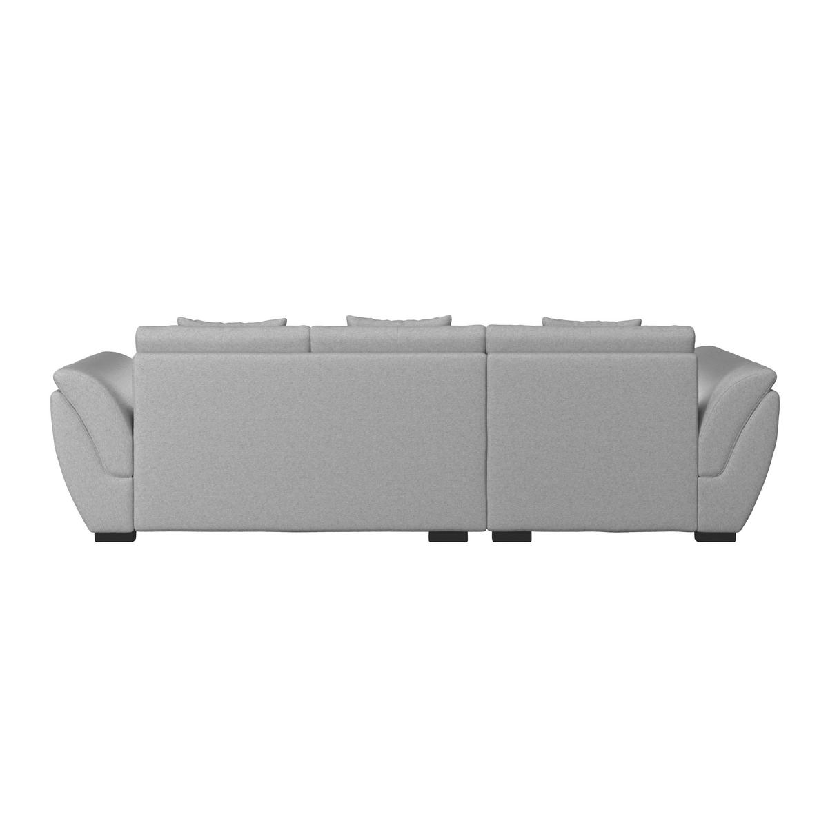ECKSOFA in Webstoff Grau  - Schwarz/Grau, Design, Kunststoff/Textil (187/278cm) - Livetastic