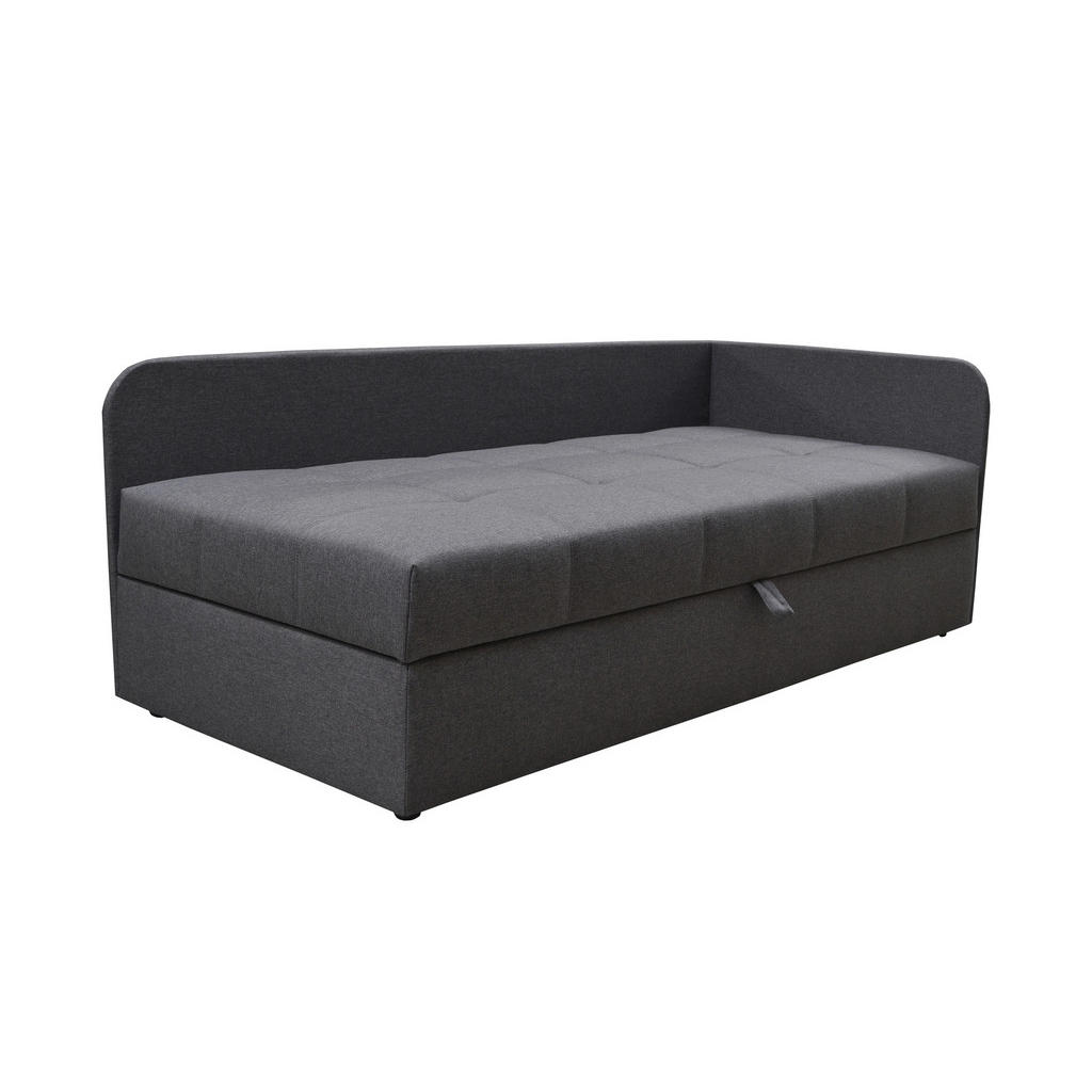 Thumbnail - Xora Liege, Grau, Textil, Uni, 2-Sitzer, Füllung: Baumwollfüllung, Polyurethan (Pur), 205x90x95 cm, Made in EU, Stoffaus...