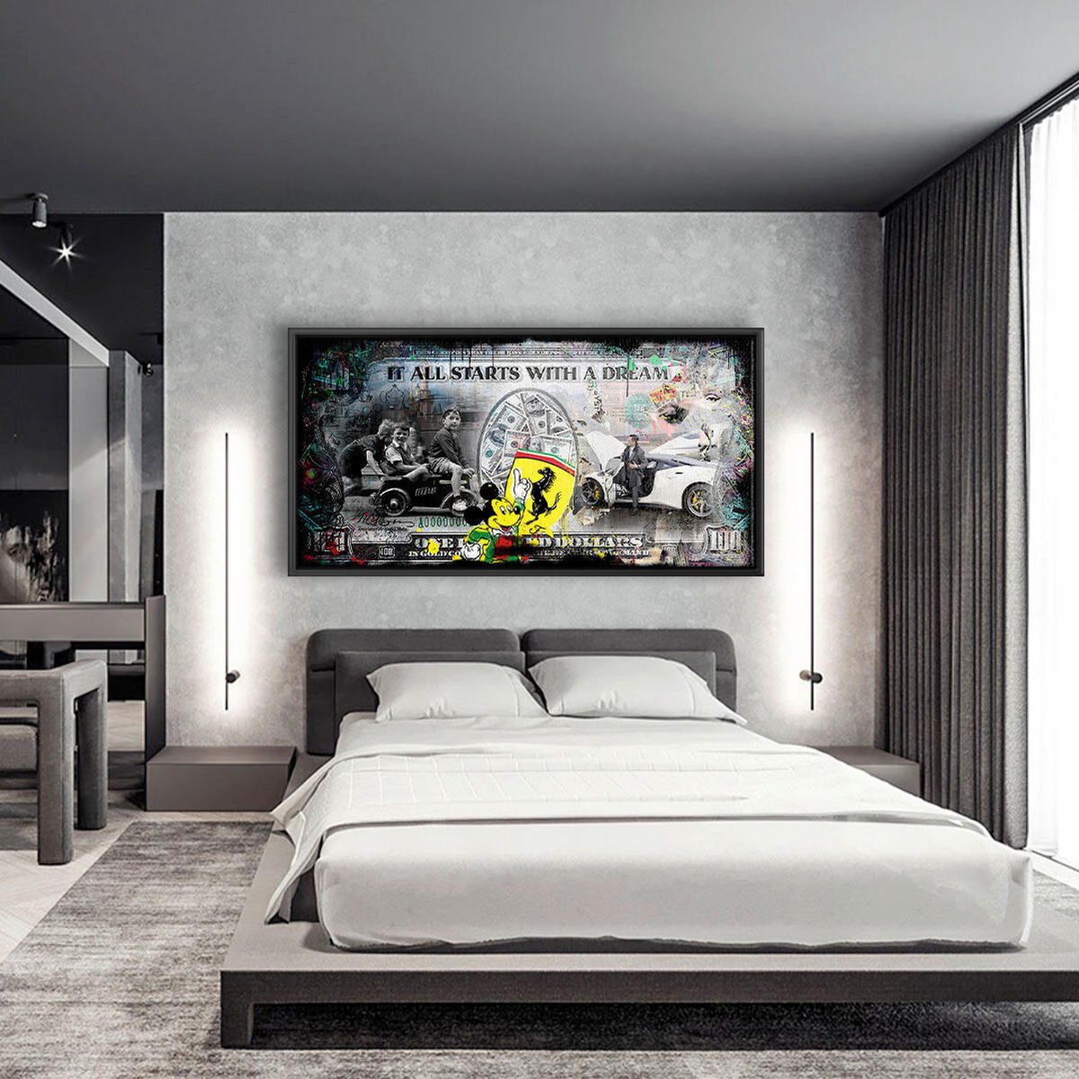 KUNSTDRUCK  - Multicolor, Basics, Holz (120x60cm)