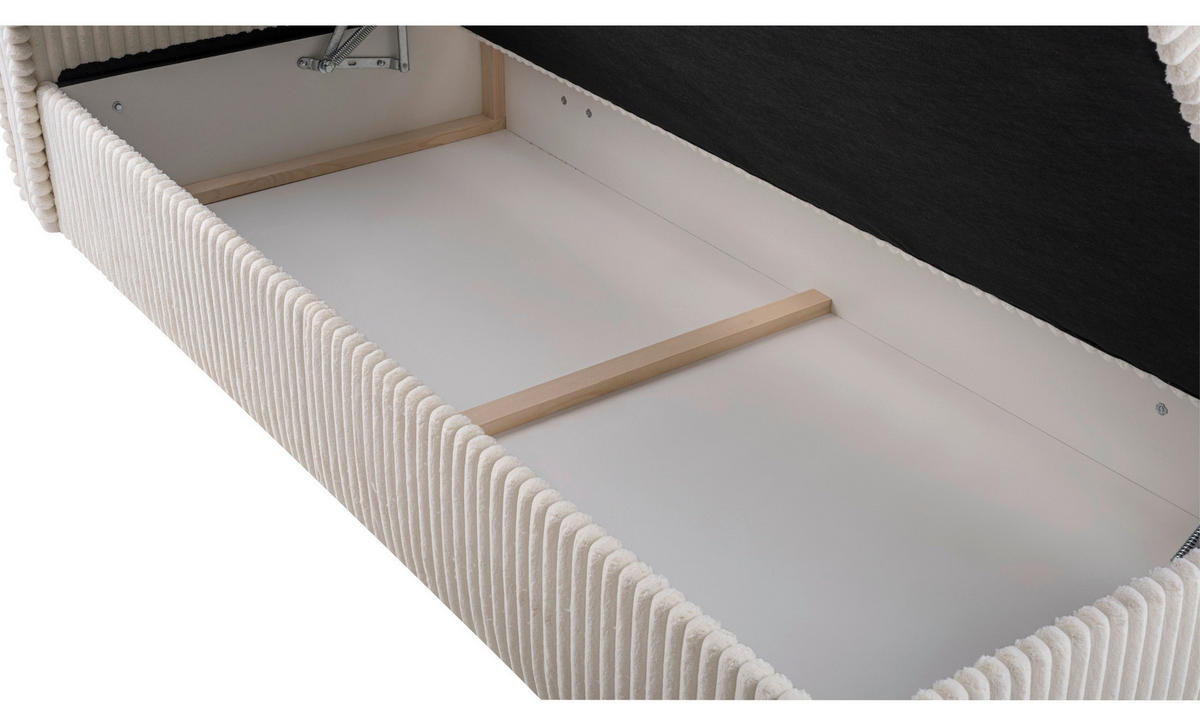 BOXBETT 160/200 cm  in Beige  - Beige/Schwarz, MODERN, Holz/Kunststoff (160/200cm) - MID.YOU