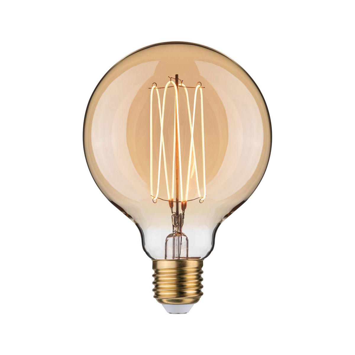 LED-LEUCHTMITTEL   E27 4,2 W 300 lm  - Goldfarben, Basics, Glas (9,5/13,5cm) - Paulmann