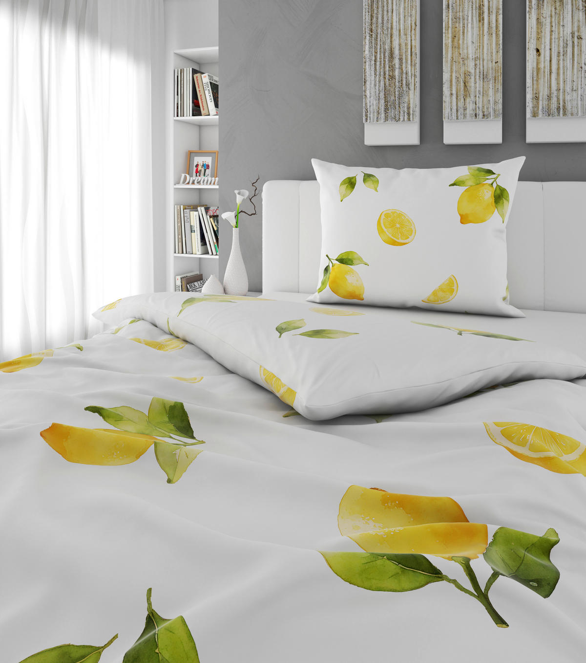 BETTWÄSCHE Satin 140/200 cm  - Gelb, Trend, Textil (140/200cm) - Esposa