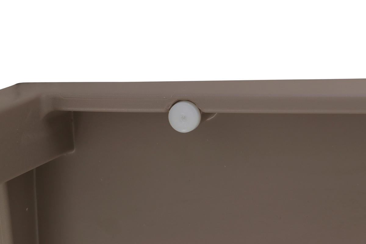 GARTENGARNITUR 5-teilig Stahl  - Taupe/Anthrazit, Basics, Kunststoff/Metall (80/80/80cm) - Siena Garden