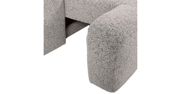 Ecksofa mit Funktion Grau Flachgewebe Zierkissen, Rückenkissen, Bettkasten, Schlaffunktion, Rücken echt, Liegefläche im Originalstoff  - Schwarz/Grau, KONVENTIONELL, Kunststoff/Textil (277/190cm) - Carryhome