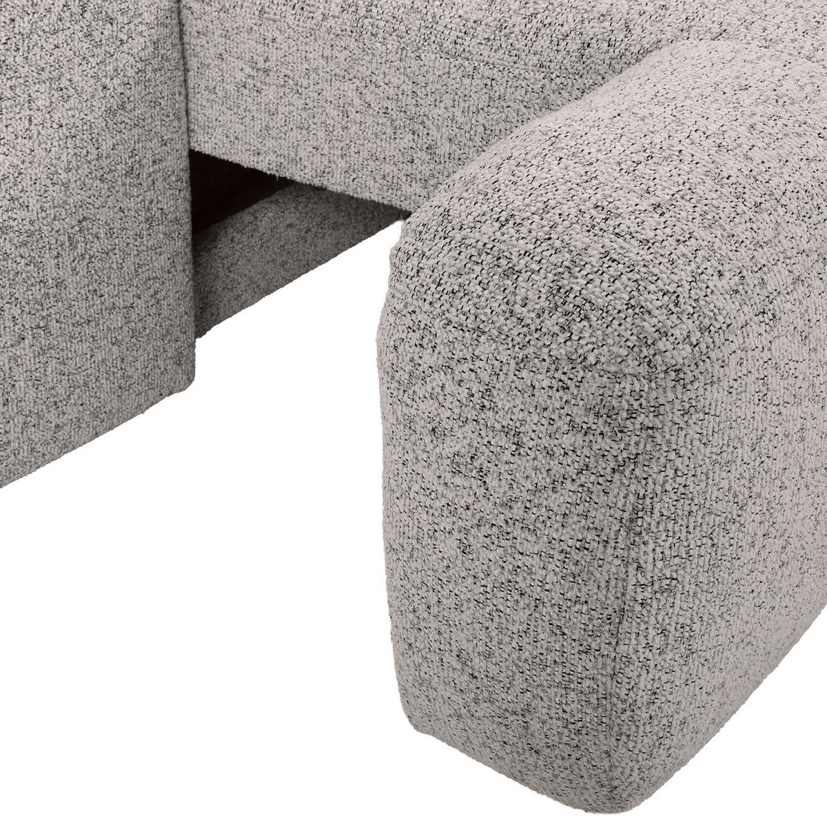 Ecksofa mit Funktion Grau Flachgewebe Zierkissen, Rückenkissen, Bettkasten, Schlaffunktion, Rücken echt, Liegefläche im Originalstoff  - Schwarz/Grau, KONVENTIONELL, Kunststoff/Textil (277/190cm) - Carryhome