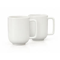 KAFFEEBECHERSET 2-teilig  - Weiß, Trend, Keramik (370ml) - Dieter Knoll