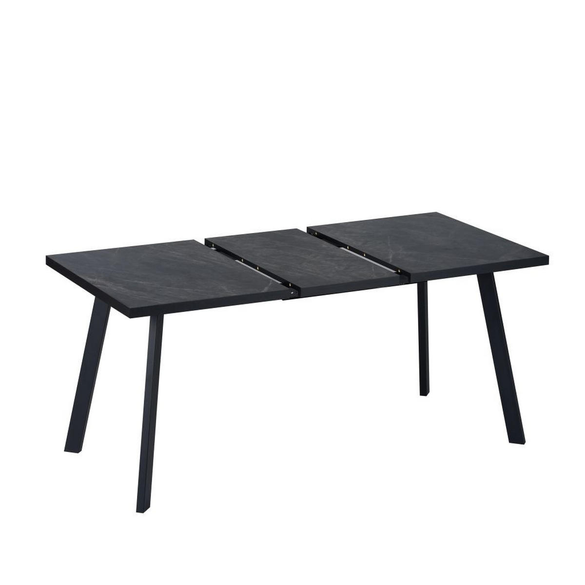 STOL ZA BLAGOVAONICU  siva, crna  metal, drvni materijal  - siva/crna, Moderno, drvni materijal/metal (120/160/80/76cm)