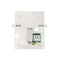 WANDLEUCHTE 19,5/9,5/19,5 cm - Opal, KONVENTIONELL, Glas/Metall (19,5/9,5/19,5cm) - Novel