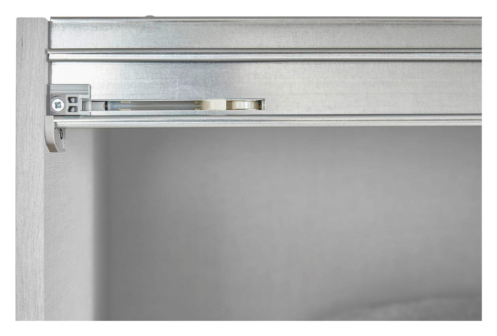 TÜRDÄMPFER 61/9/5 cm 3-teilig Silberfarben  - Silberfarben, Kunststoff/Metall (61/9/5cm) - home24