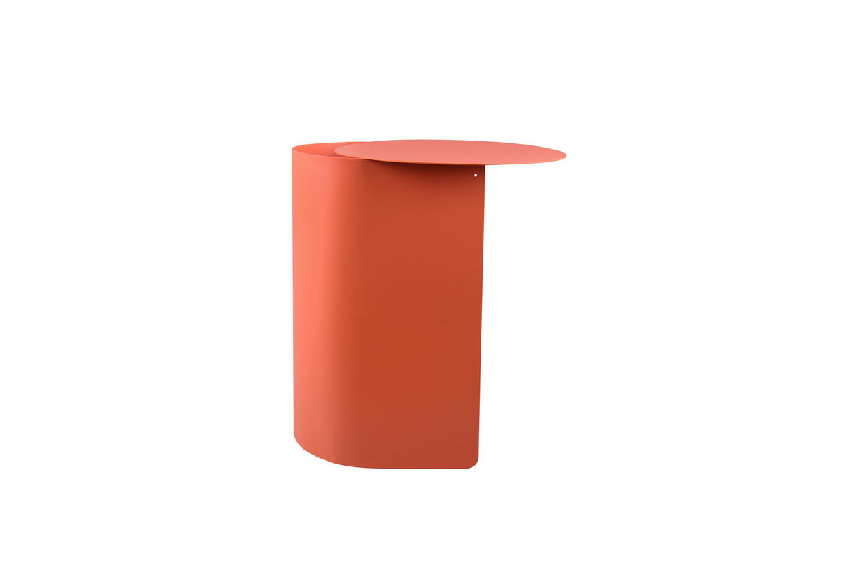 BEISTELLTISCH 45/38/51 cm Aprikose rund  - Aprikose, Basics, Metall (45/38/51cm) - Milino
