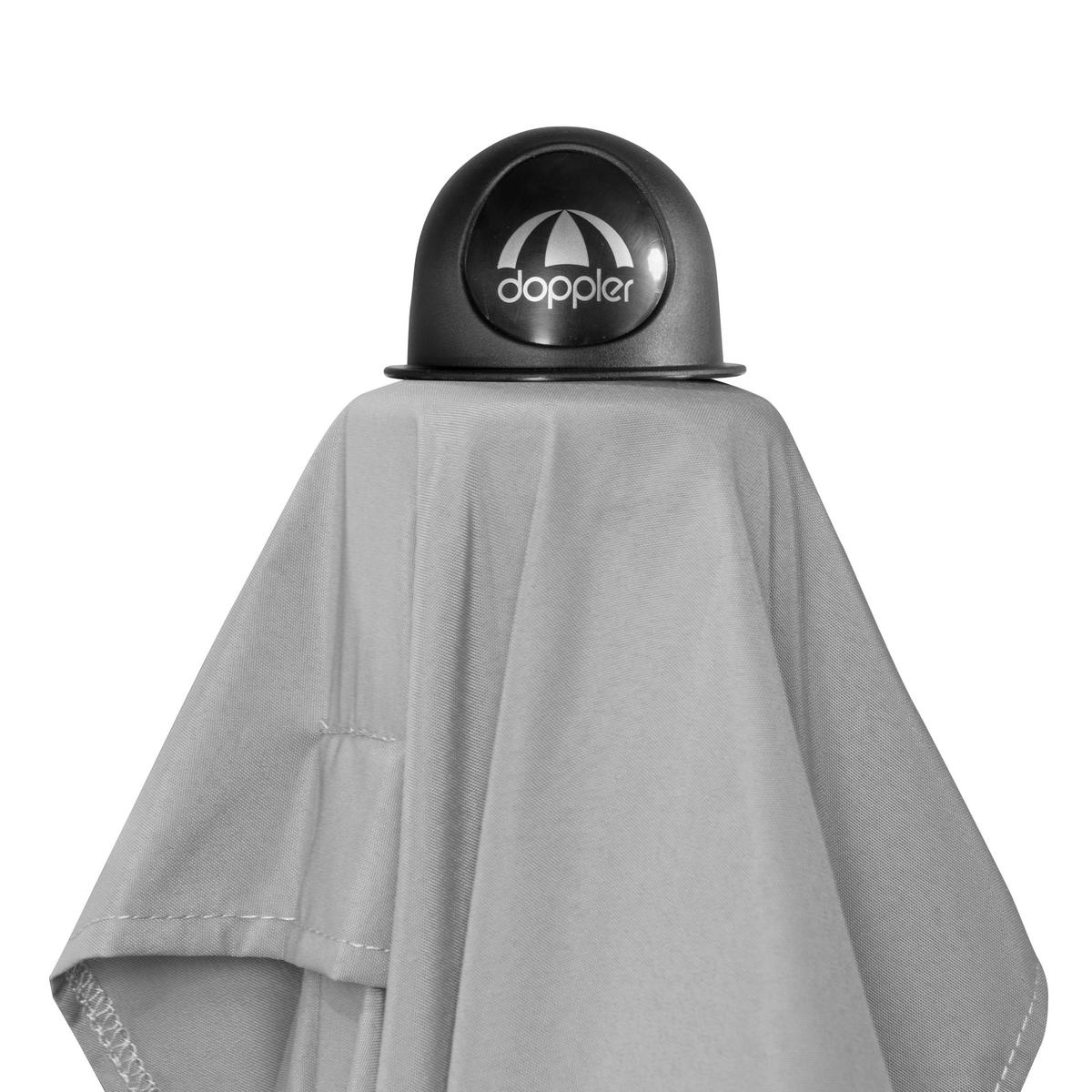 SONNENSCHIRM 210x140 cm Hellgrau  - Silberfarben/Hellgrau, Basics, Textil/Metall (210/140cm) - Doppler