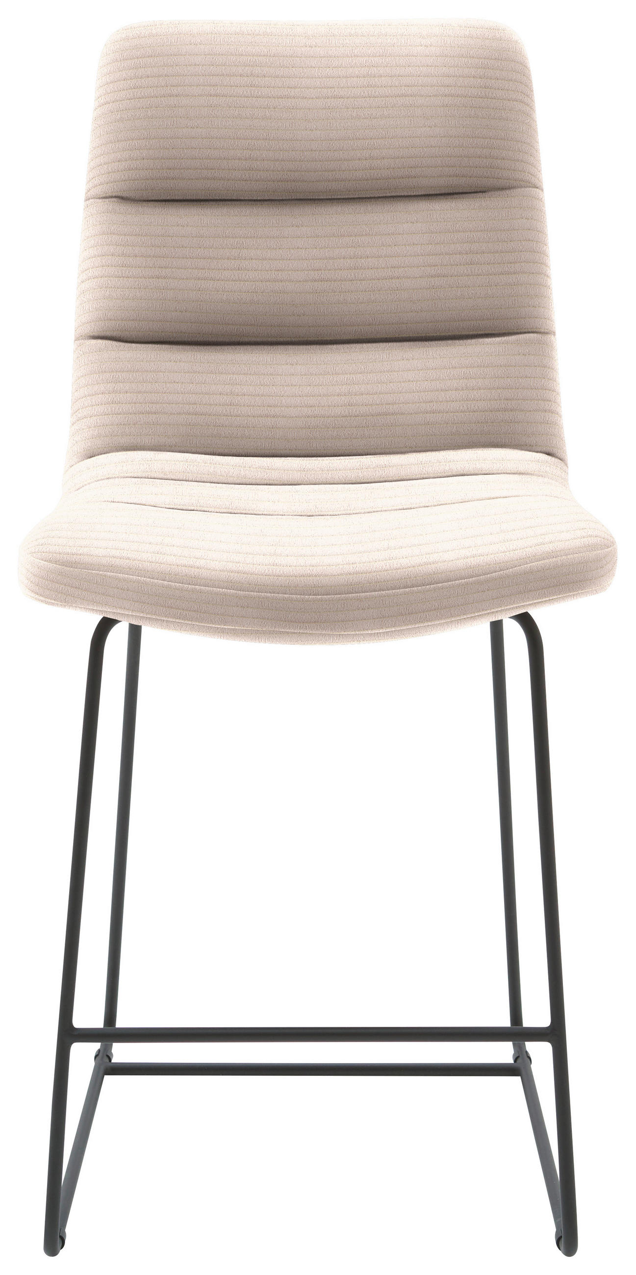 TRESENSTUHL in Taupe  - Taupe/Schwarz, Design, Textil/Metall (52/106/66cm) - Dieter Knoll