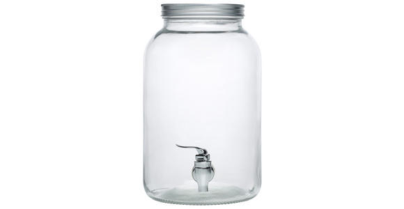 GETRÄNKESPENDER - Klar, Basics, Glas/Metall (20,2/26,3cm) - Homeware