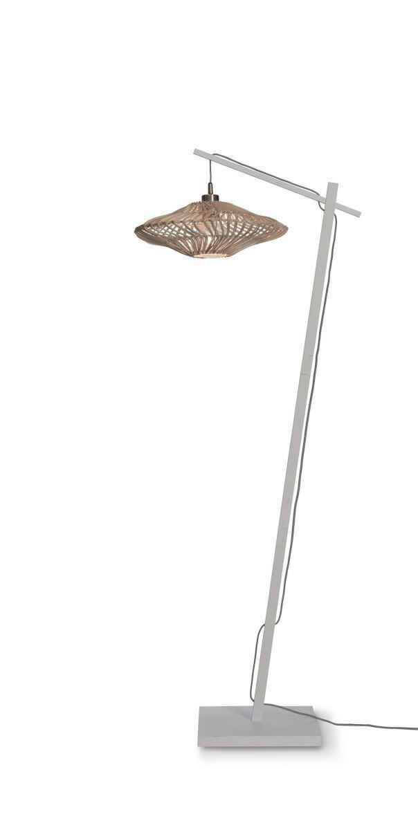GOLVLAMPA GOOD&MOJO  63/40/150 cm    - vit, Trend, naturmaterial (63/40/150cm) - Good & Mojo