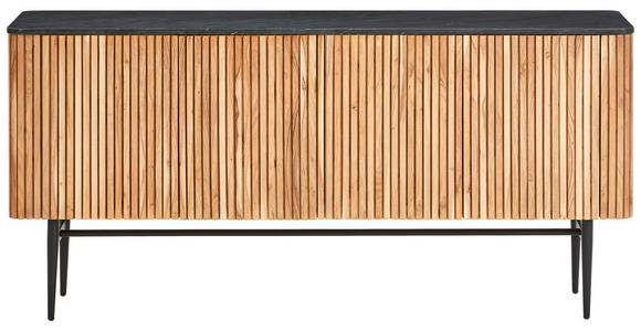 SIDEBOARD 170/80/40 cm  - Schwarz/Akaziefarben, LIFESTYLE, Holz/Stein (170/80/40cm) - Landscape