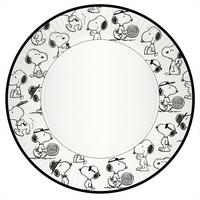 PAPPTELLER Snoopy    - Weiß, Trend, Papier (23/1,5/23cm)