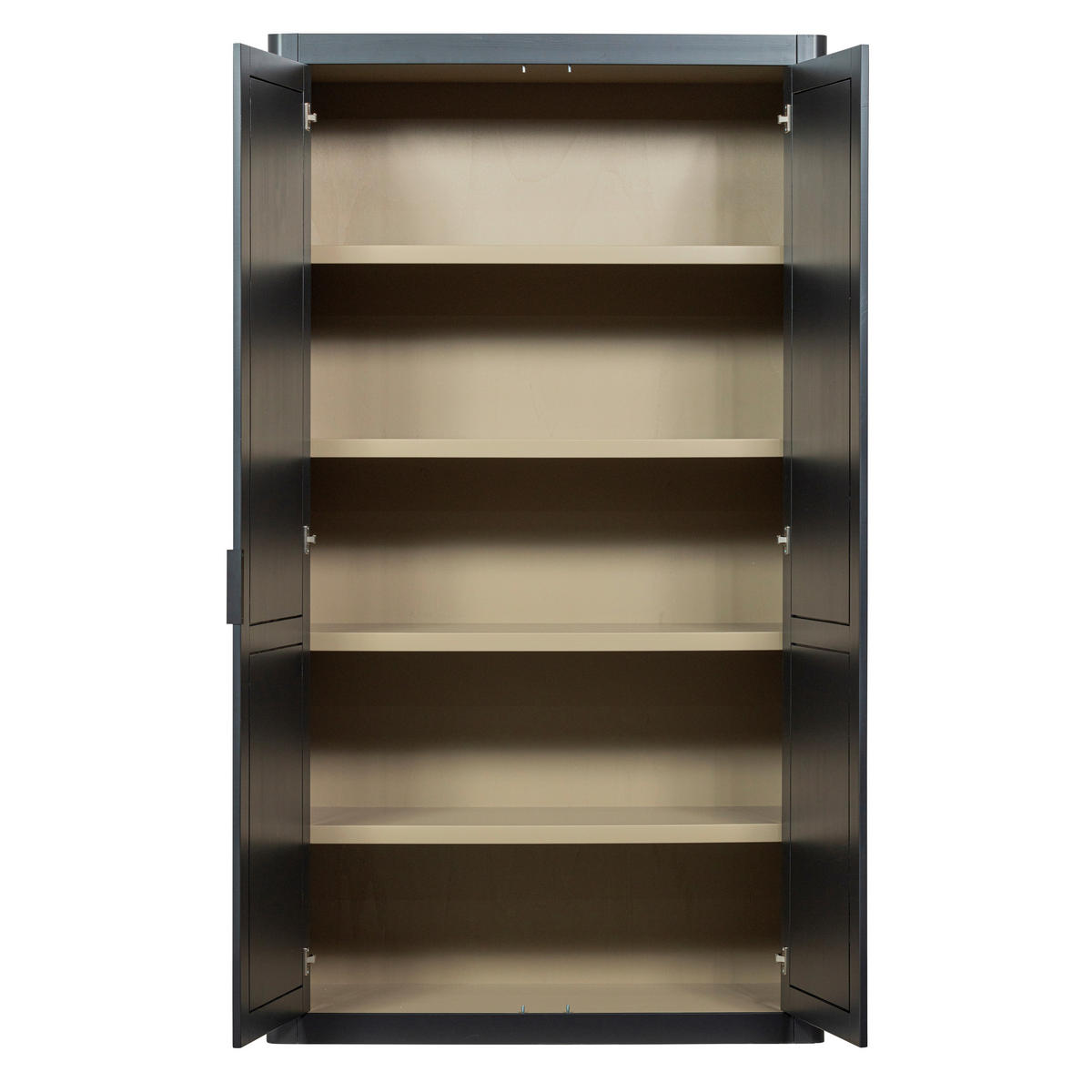 MEHRZWECKSCHRANK 120/217/48 cm  in Schwarz  - Schwarz, Design, Holz (120/217/48cm) - Livetastic