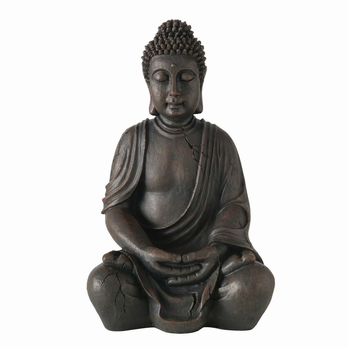 BUDDHA - tmavě hnědá, Basics, plast (30/27/50cm)