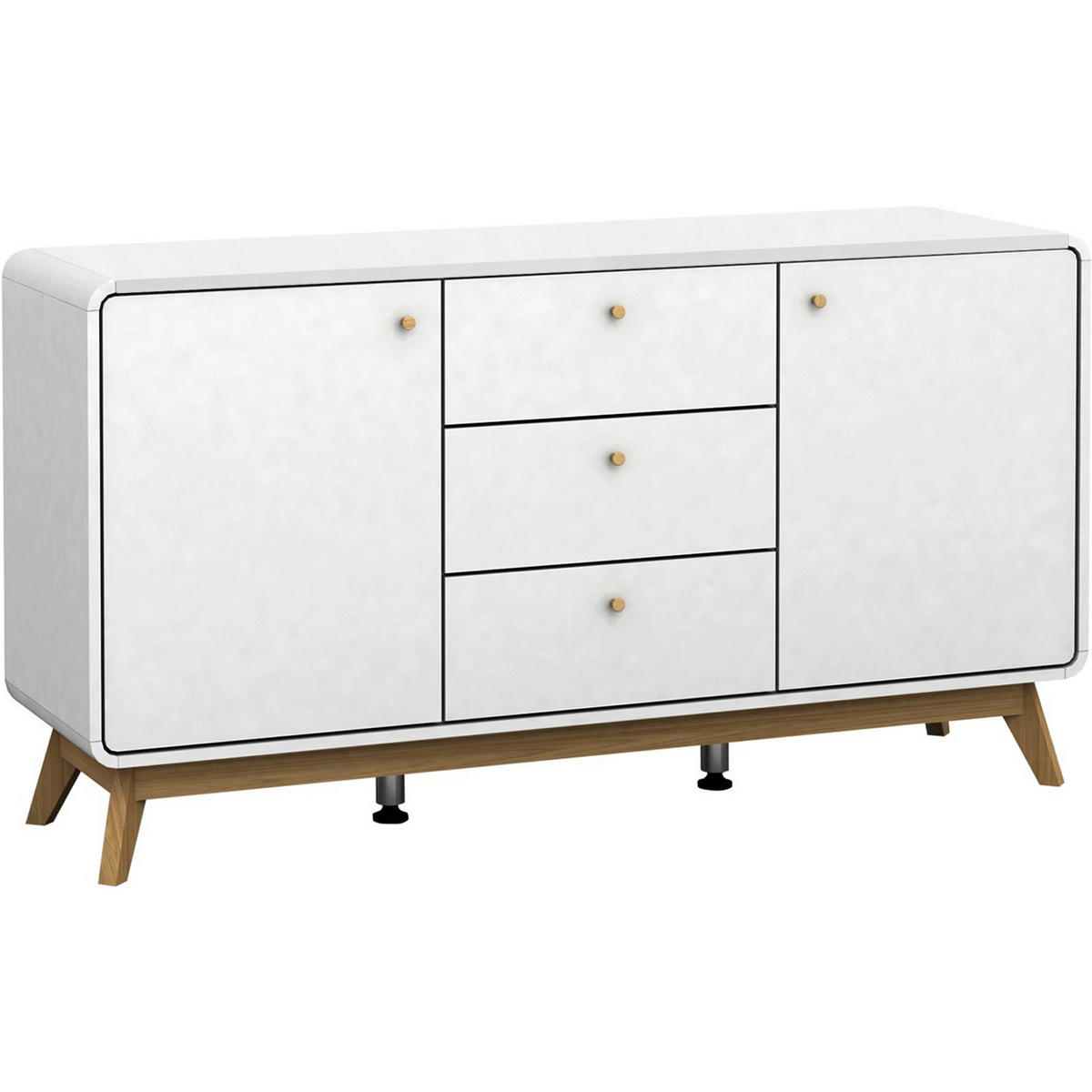 SIDEBOARD Cassie  in 140/75/39 cm  - Eichefarben/Erlefarben, Design, Holz/Holzwerkstoff (140/75/39cm) - MID.YOU