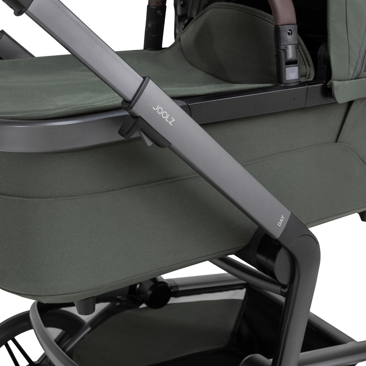 KINDERWAGEN  Day 5  Forest Green  - Olivgrün/Grau, Basics, Textil/Metall (94/60/113cm) - Joolz