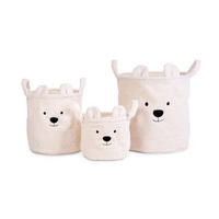 AUFBEWAHRUNGSBOXEN-SET     - Weiß, Basics, Textil (40/40/40cm) - Childhome