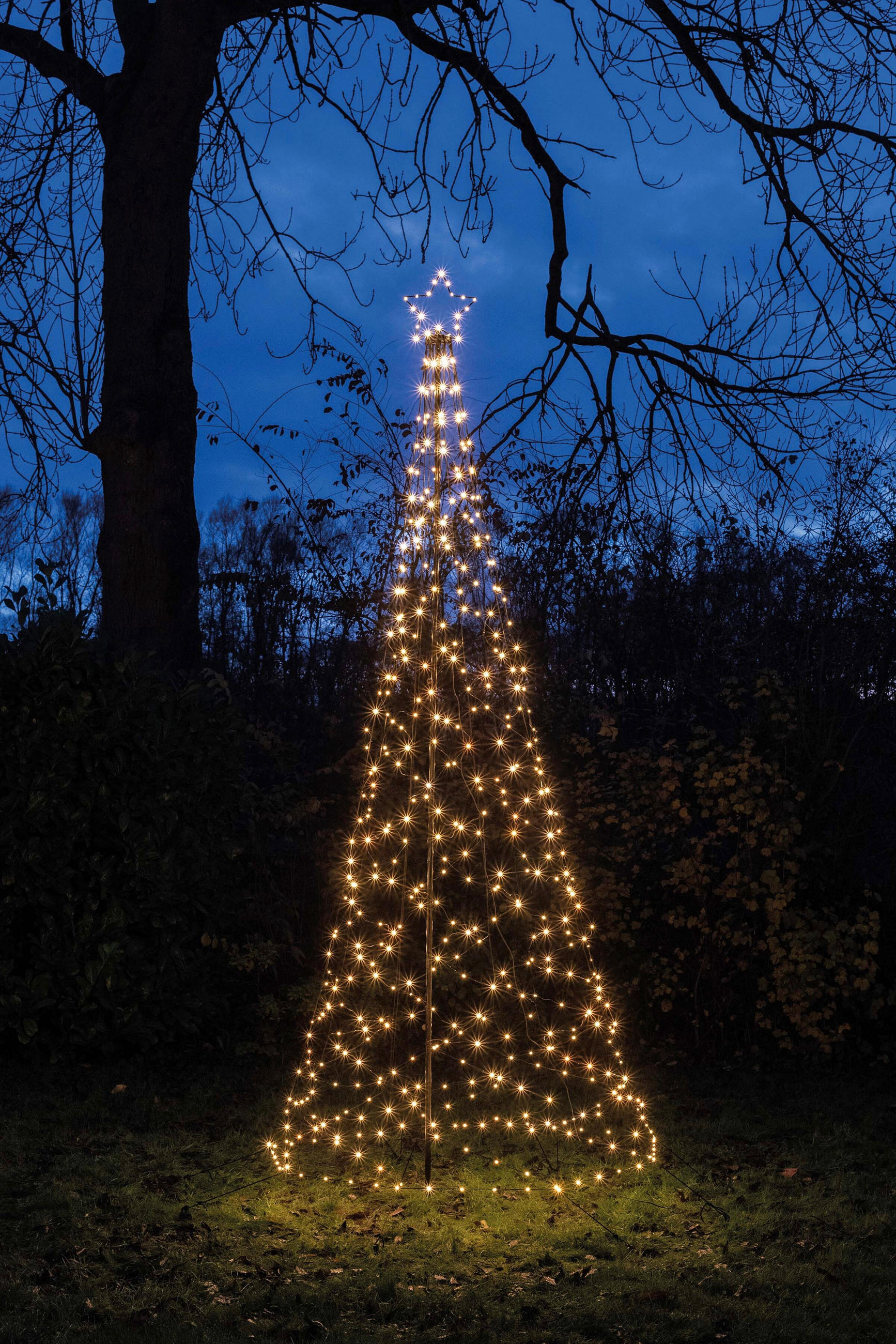 LICHTERKETTE  - Schwarz, Basics, Metall (100/320cm) - X-Mas