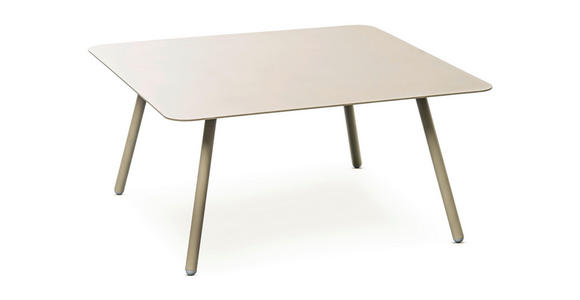 BEISTELLTISCH 75/75/35 cm Creme rechteckig - Creme, Design, Metall (75/75/35cm) - Xora
