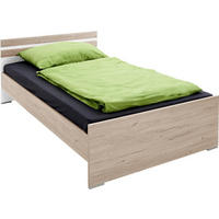 POSTEĽ, 140/200 cm biela, farba duba - biela/farba duba, Design, kompozitné drevo (140/200cm) - MID.YOU