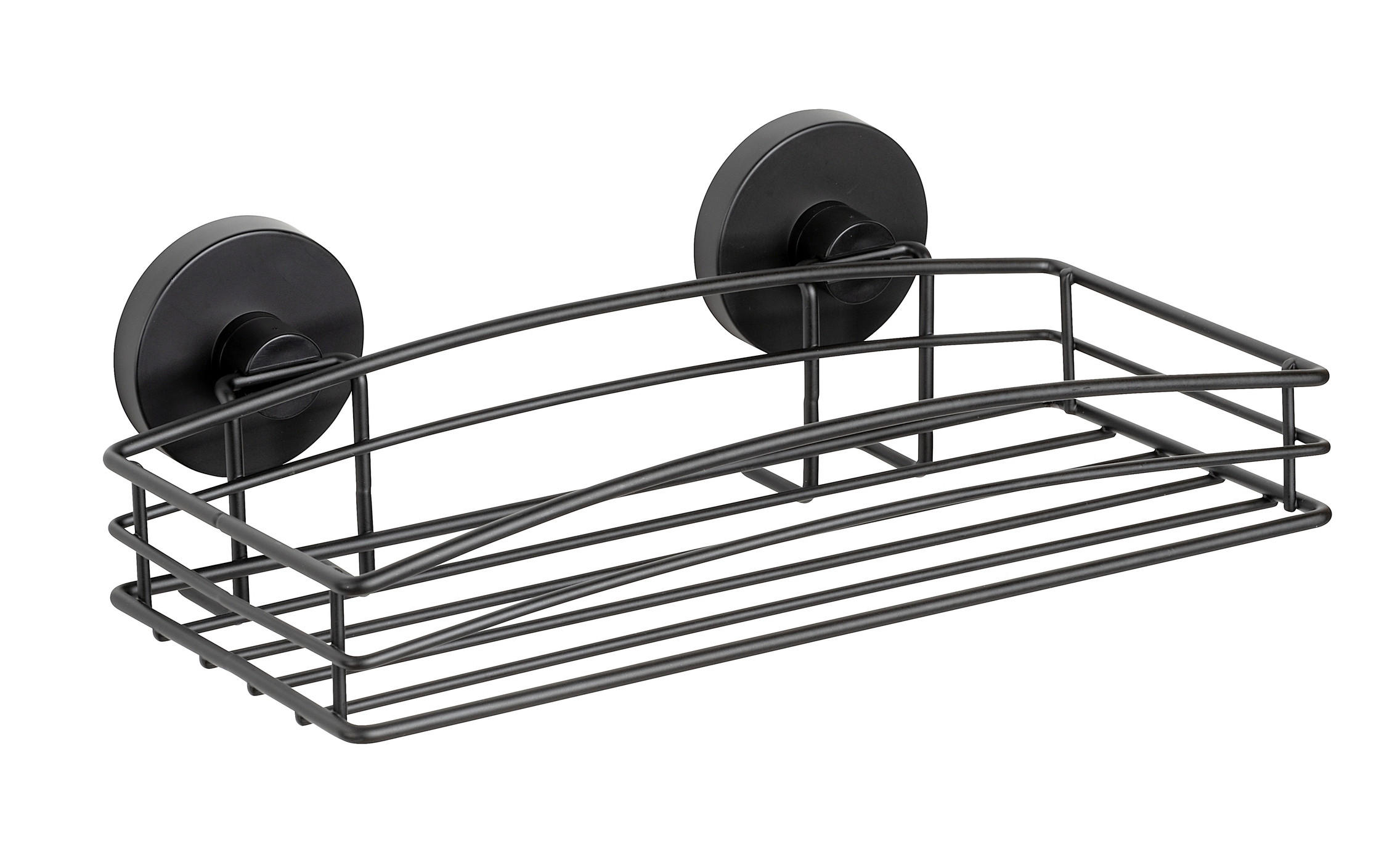 DUSCHREGAL - Schwarz, Basics, Metall (26/6,5/14cm) - Wenko