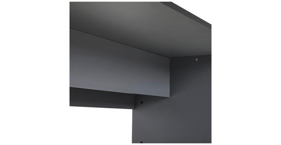 GAMINGTISCH Dunkelgrau  - Dunkelgrau, MODERN, Holzwerkstoff (180/80/75cm) - Novel