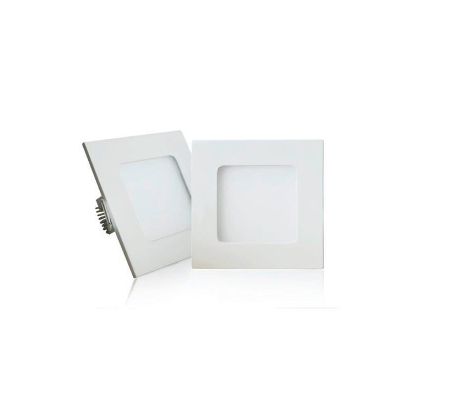 LED PANEL - bela, Osnovno, metal/plastika (8/8cm)