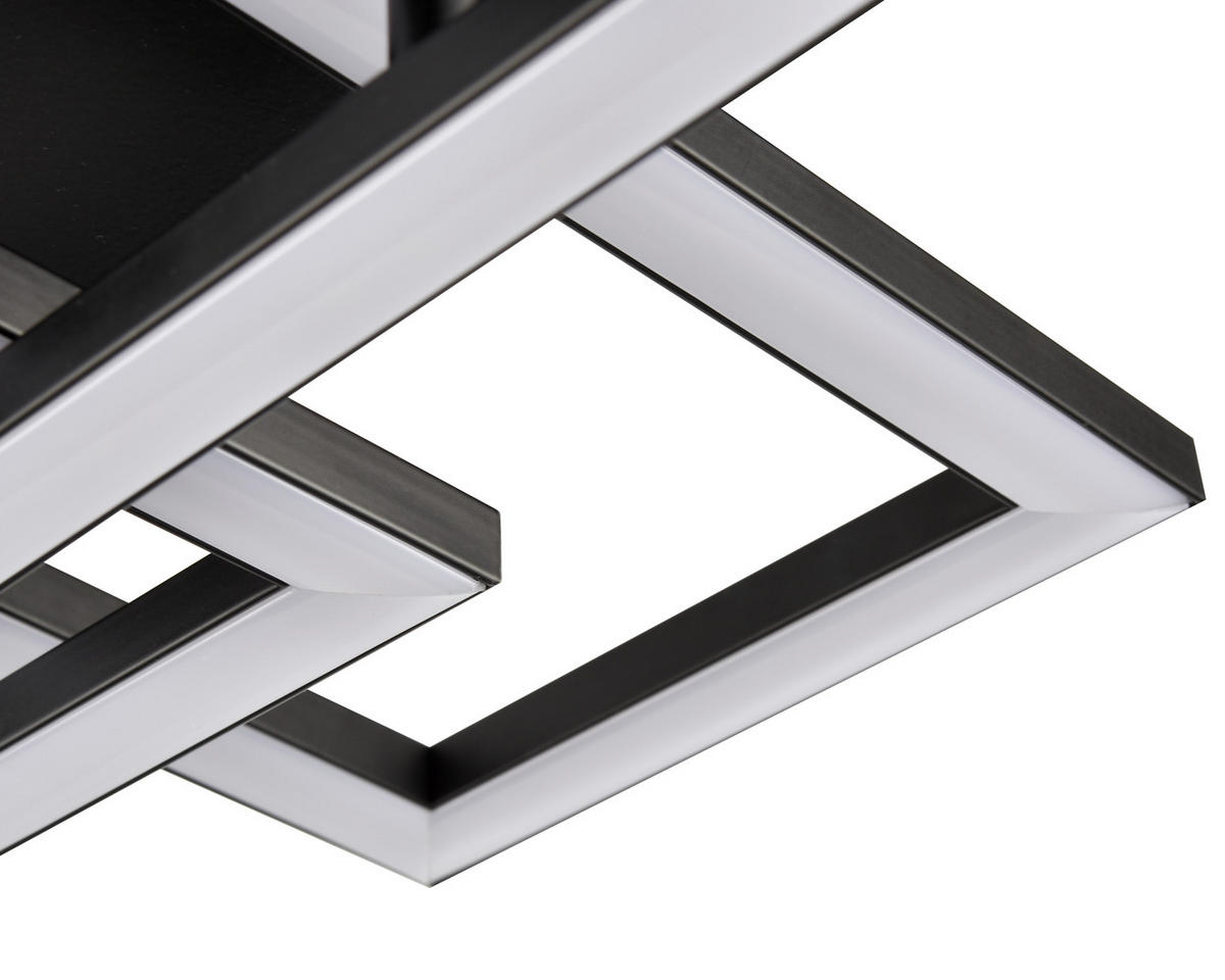 LED SVJETILJKA STROPNA  - crna, Basics, plastika (65/34,8/7,3cm) - Novel