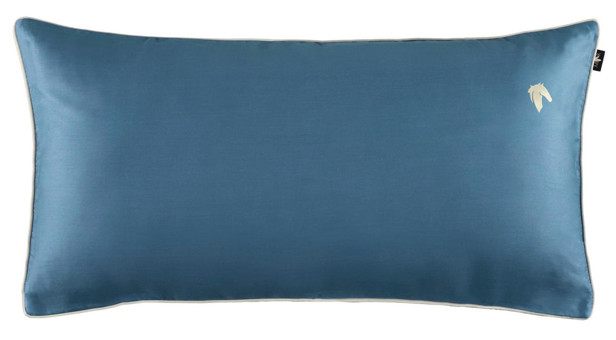 KISSENHÜLLEN-SET Marcel.Remus.Design - Palma blau 40/80 cm  - Blau, Design, Textil (40/80cm) - Marcel Remus