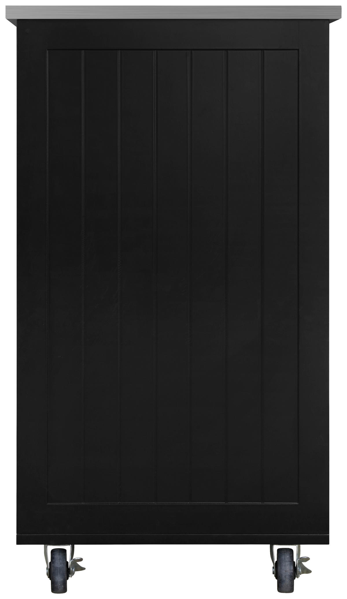 KÜCHENINSEL   in Schwarz, Edelstahlfarben  - Edelstahlfarben/Messingfarben, Basics, Holzwerkstoff/Metall (116/89/49,5cm) - MID.YOU